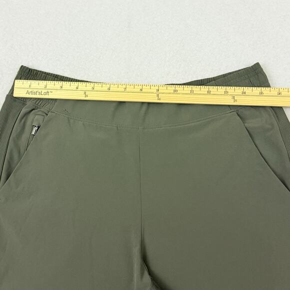 Athleta Brooklyn Jogger Pants Women 12 Green Stretch Travel Casual Workwear - Picture 5 of 11
